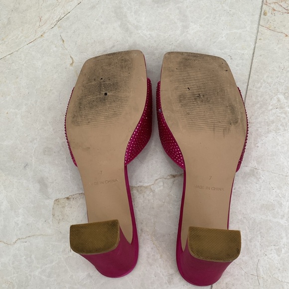 Pink Rhinestone Heels - Size 7 - Picture 5 of 6